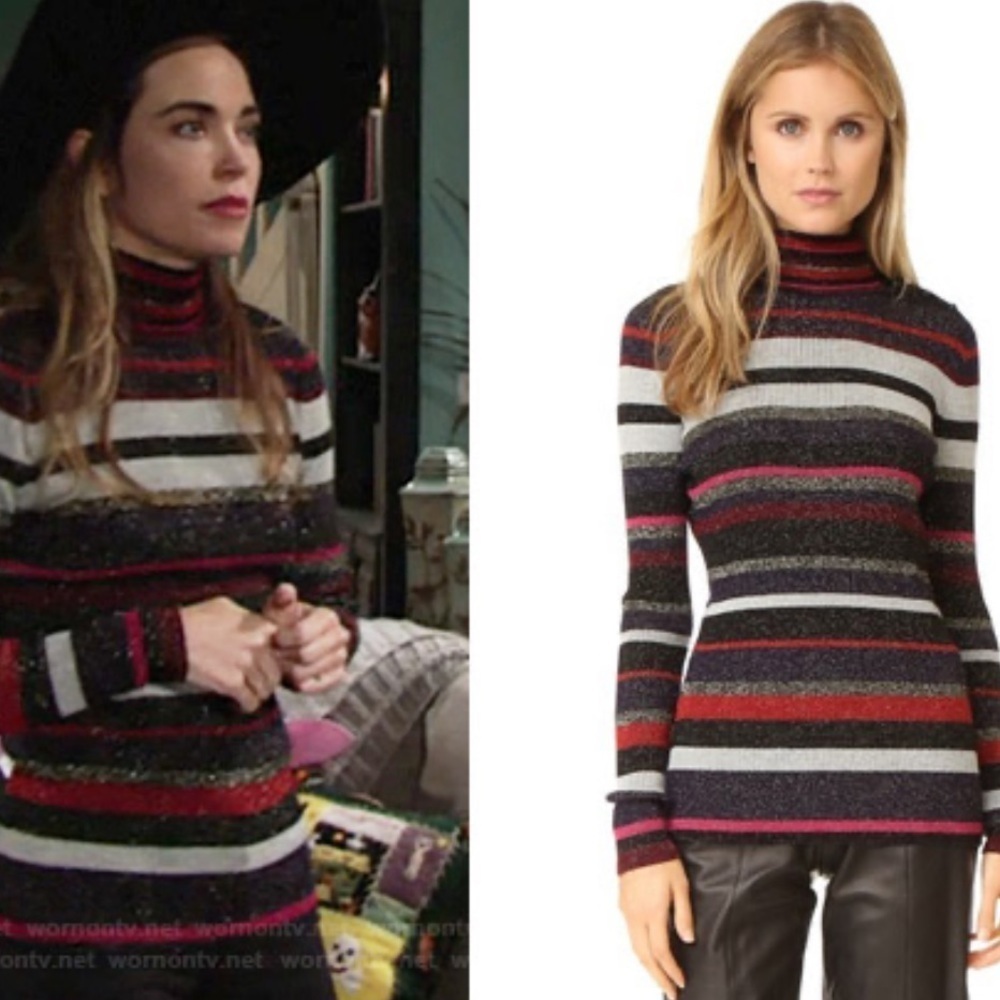 Diane Von Furstenberg merino wool blend turtleneck sweater . Size L